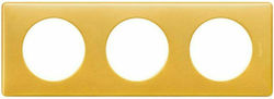Legrand Celiane Switch Frame 3 Positions in Yel...