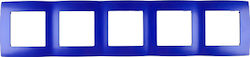 Elmark City Schalterrahmen 5-fach Horizontale M...