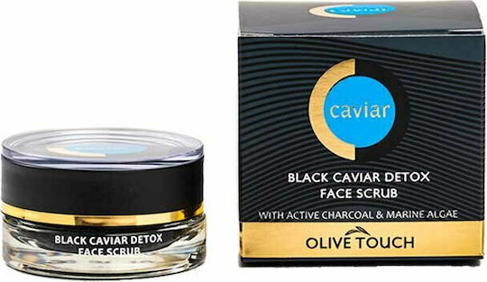 Olive Touch Black Caviar Detox Крем за Скраб за Лице 15ml