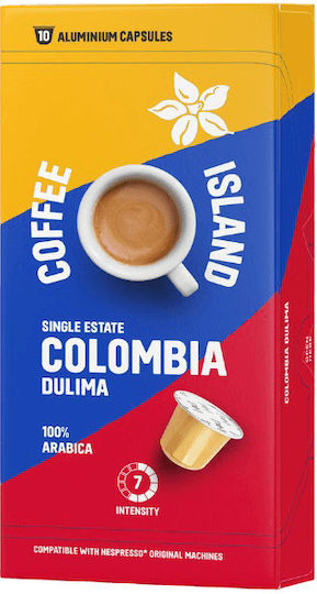 Coffee Island Κάψουλες Espresso Colombia Συμβατές με Μηχανή Nespresso 10caps