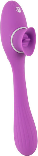 You2Toys 2-Function Bendable Vibe Clitoral Vibrator 22cm Violet