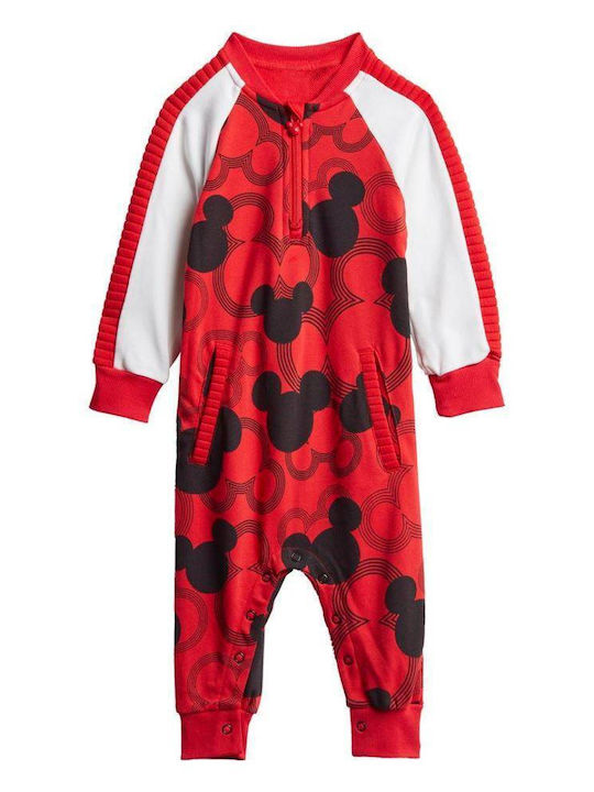 adidas Disney Mickey Mouse Σετ Φορμάκι με Αξεσουάρ Κόκκινο 2τμχ