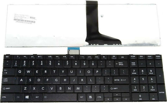 Toshiba Laptop-Tastatur Für Satellit C850 Ohne Rahmen Und Englische (US) Tastatursprache In Schwarzem Farbe