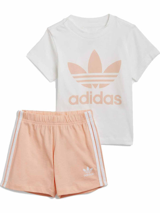 adidas Παιδικό Σετ με Σορτς Λευκό 2τμχ