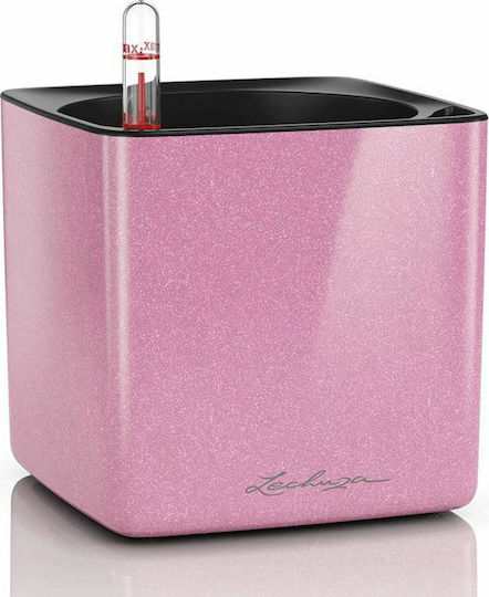 Lechuza Cube Glossy Selbstbewässernd Topf Kunststoff 14x14x14cm.