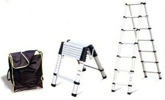 Scara telescopică Aluminiu Scări cu înălțime maximă de 2m TLD20075A 13.01.04