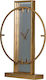 Artekko Artekko Tischuhr mit Zeigern Metallisch Gold 43984-DS