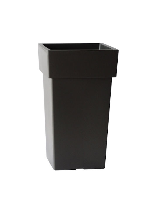 Viomes Ghiveci Plastic Cărbune de lemn 33x33x60cm.