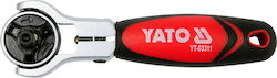 Yato Double Adjustable Ratchet 1/4" 11.5cm with 72 Blades