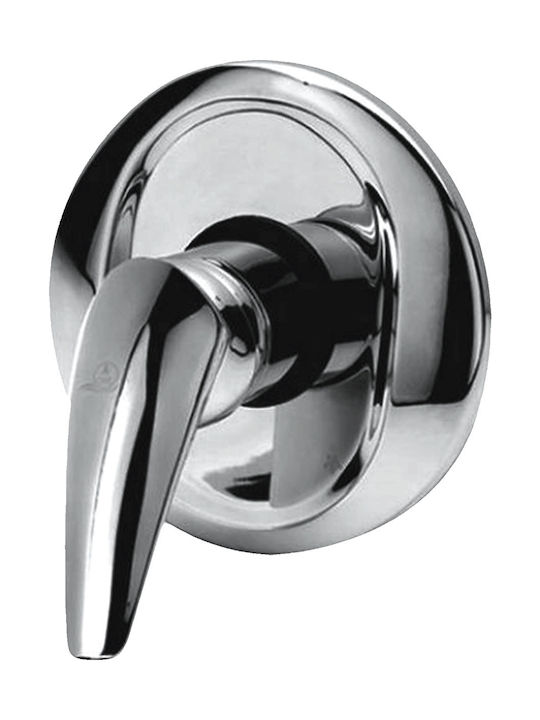 Gloria Vendo Plus Built-In Mixer for Shower with 1 Exit Silver