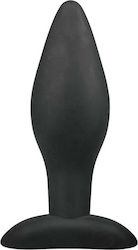 Easytoys Silicone Buttplug Medium Black 12cm