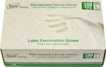 Intertan Tani Latex Examination Gloves Powdered White 100pcs