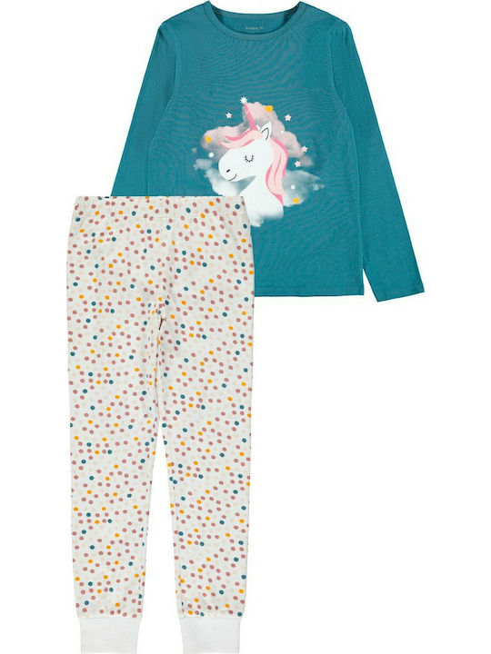 Name It Kids' Pajamas Winter Cotton Green