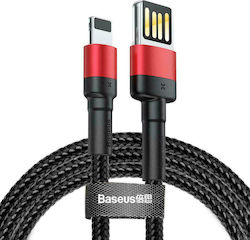 Baseus Cafule Împletit USB-A la Cablu Lightning Roșu 2m (CALKLF-H91)