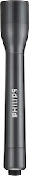 Philips Flashlight LED Waterproof IPX4 with Maximum Brightness 110lm 4000 series Black