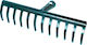 Martin 36449 Gartenrechen Bogenharke Metallisch mit 16 Zähnen