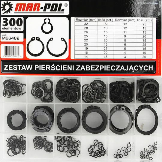 Mar-Pol O ring Комплект Пръстени за Сигурност M66482 300бр