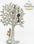 Παρίσης Christmas Decorative Wood Tree 36.5cm Silver