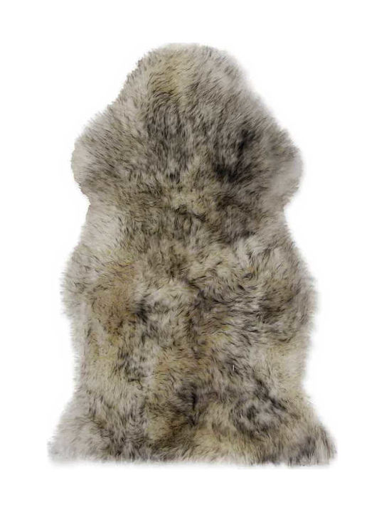 Tapicap Sheepskin Χαλί Ορθογώνιο Γούνινο Black Tips 120x200cm