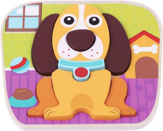 Ξύλινο Παιδικό Puzzle Σκύλος 8pcs Jumini