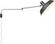 Trio Lighting Bolder Винтидж Осветително тяло За стена С щепсел с фасунга E27 и ключ Черен 35.5x29см.