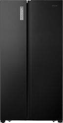 Hisense RS677N4BFE Ψυγείο Ντουλάπα 519lt Total NoFrost Υ178.6xΠ91xΒ64.3εκ. Μαύρο