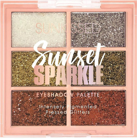 Sunkissed Glitter Eyeshadow Palette Палитра със Сенки за Очи в Твърда Форма 1.1гр