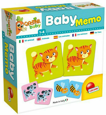 Παιδικό Puzzle Carotina Baby Memo Animals 24pcs για 1+ Ετών Lisciani Giochi