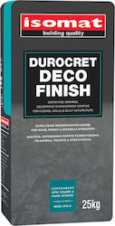 Isomat Durocret Deco Finish Λεπτόκοκκη Πατητή Τσιμεντοκονία για Δάπεδα & Τοίχους Λευκό 25kg