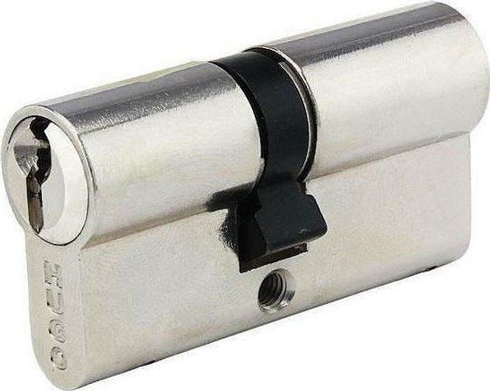 Hugo Locks Lock Cylinder Security GR 2S 70mm (27-43) with 3 Keys Silver