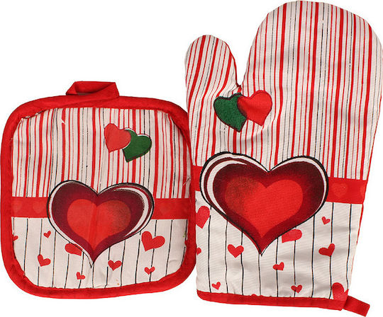 Keskor Oven Mitt and Pot Holder Set 2pcs