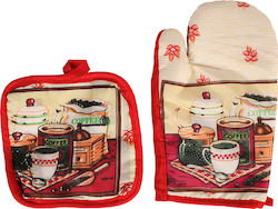 Keskor Oven Mitt and Pot Holder Set 2pcs