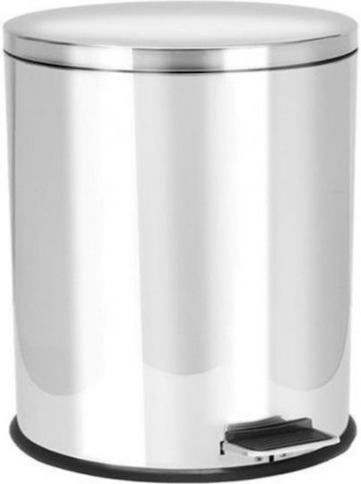 Next Abfalleimer Abfall aus Edelstahl mit Pedal Silber 12Es 1Stück