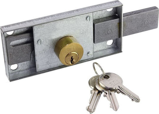Cisa Recessed Lock Rollo with Center 60mm Silver Right