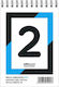 Salko Paper Notizblock Spirale 50 Blätter A6 Geregelt Blau