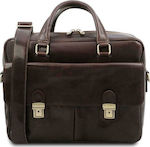 Tuscany Leather San Miniato Τσάντα Ώμου / Χειρός για Laptop 15" Dark Brown