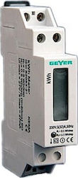 Geyer Μετρητής Παλμών Ηλεκτρολογικού Πίνακα Ψηφιακός Μονοφασικός 32A ER001E