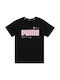 Puma Kinder T-shirt Schwarz