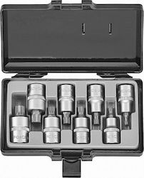 Force Set Καρυδάκια 1/2'' Πολύσφηνα Walnut with Spline Head and Socket 1/2'' M10 / M12 / M14 / M16 / M5 / M6 / M8 / M9x55mm 8pcs Force Set Καρυδάκια 1/2'' Πολύσφηνα Walnut with Spline Head and Socket 1/2'' M10 / M12 / M14 / M16 / M5 / M6 / M8 / M9x55mm 8pcs