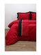 Anna Riska Πάπλωμα Υπέρδιπλο 220x240εκ. Luxury Bicolour Red / Black