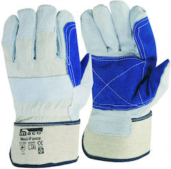 Maco Maxi Force Gloves for Work White Leather-C...