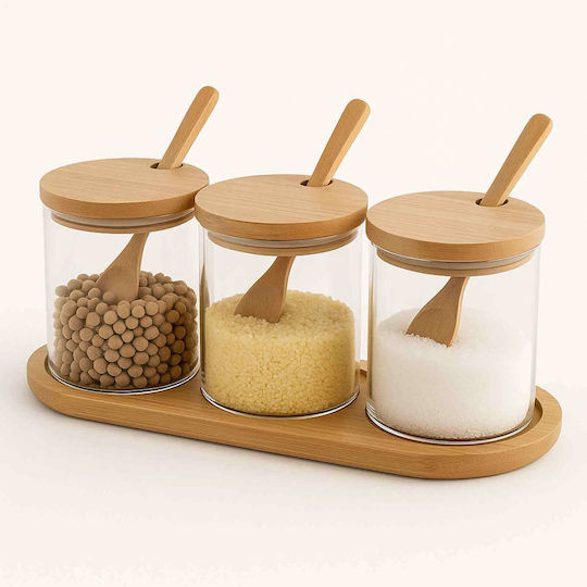 Wooden Tabletop Spice Jar Spice Jar Wooden