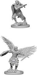 WizKids Dungeons & Dragons Nolzur's Marvelous Miniatures Figură Nevopsită Aasimar Masculin Luptător - Valul 6 2 Bucăți