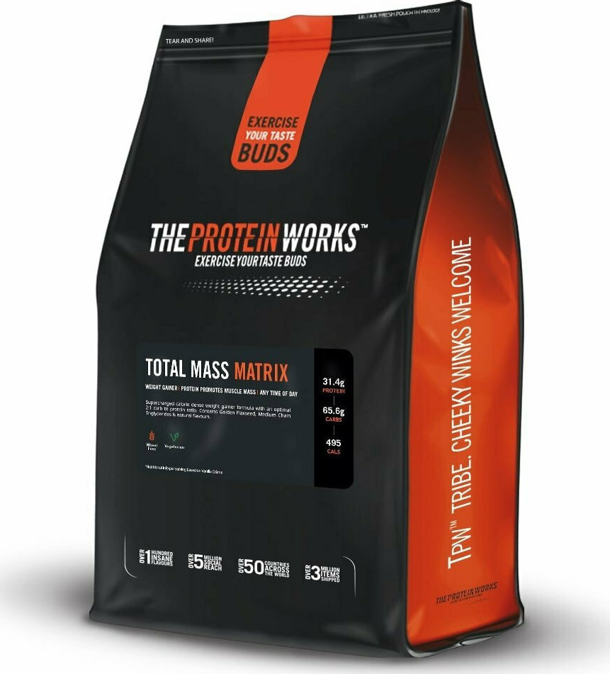 The Protein Works Total Mass Matrix Extreme The Protein Works Total Mass Matrix 2000gr Silk Chocolate | Skroutz.gr