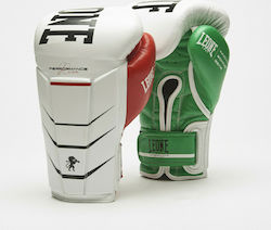 Leone Revo Performance Leather Boxing Competition Gloves White