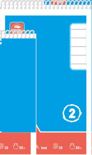 Typotrust Quick Notes No2 Set 10 Notizblock Spirale 50 Blätter A6 Geregelt Blau