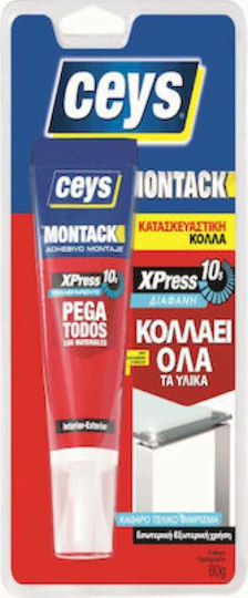 Ceys Montack Xpress Flüssig Konstruktionskleber Hohe Temperatur Transparent 80ml 1Stück