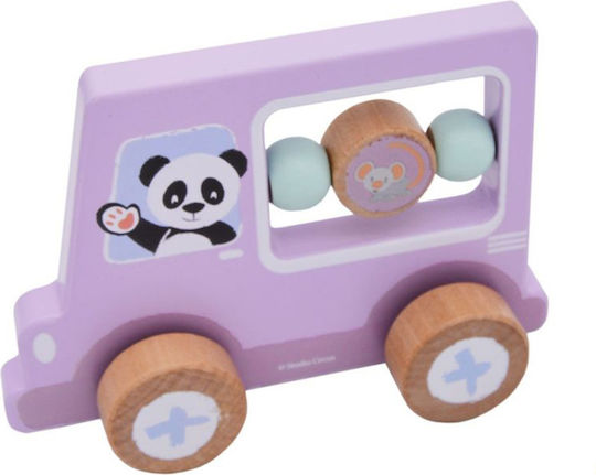 Jumini Vehicle Panda car made of Wood for 12++ Months