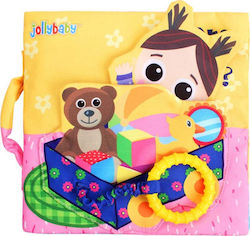 Jollybaby Carte de Activități Where is the Baby? din Țesătură cu Sunete pentru 0++ Luni