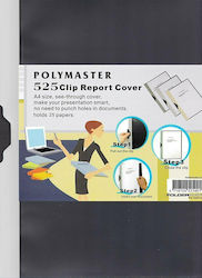 Foldermate Папка с Клип за Хартия A4 Черна